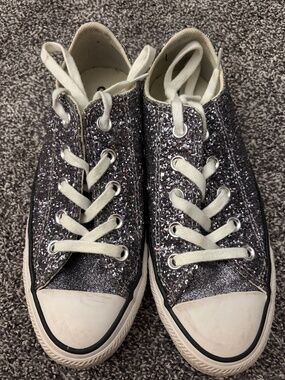 Women’s Black Sequin Sparkle Converse 6